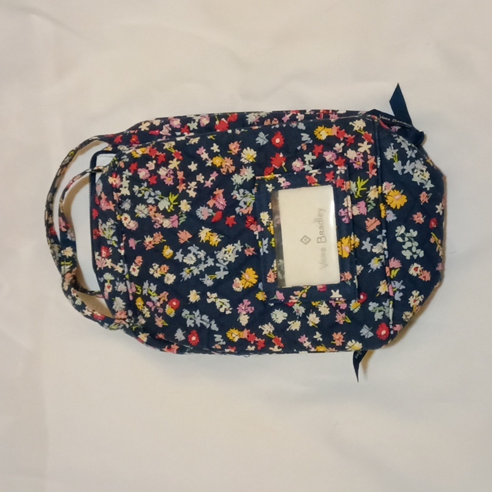Vera Bradley Floral Lunch Bag- Blue and Multicolor